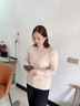 恒源祥新款 中老年人女裝秋冬裝毛衣龍年本命年紅色媽媽上衣服針織打底 酒紅 M 80-100斤 曬單實拍圖