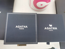 AGATHA/璦嘉莎 法式串珠百搭疊戴項(xiàng)鏈女士【生日禮物】送女友閨蜜高級(jí)感 白色 曬單實(shí)拍圖