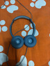 飛利浦（PHILIPS）頭戴式耳機(jī)有線耳機(jī)電腦耳麥帶麥克游戲耳機(jī)教育網(wǎng)課學(xué)習(xí)3.5mm音頻接口TAH4105青瓷藍(lán) 曬單實(shí)拍圖