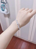 純銀999轉(zhuǎn)運(yùn)珠手鐲女款開口九轉(zhuǎn)圓珠韓版時(shí)尚送女友閨蜜生日禮物 推拉款 燈籠手鐲 約20克 配帶證書+禮盒包裝 曬單實(shí)拍圖