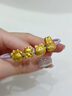石光年輪Hello kitty黃金蝴蝶結(jié)凱蒂貓轉(zhuǎn)運珠足金999手鏈七夕節(jié)禮物送女友 黃金蝴蝶結(jié)kitty貓轉(zhuǎn)運珠+贈送手繩 曬單實拍圖