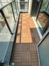 余霞成綺塑木地板戶(hù)外陽(yáng)臺庭院改造露臺地面鋪設拼接實(shí)木塑自鋪地 2代共擠柚木色30cm*30cm 11片裝（一平方） 曬單實(shí)拍圖