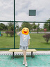 森馬（Semir）代露娃|短袖t恤女中長款印花上衣25夏寬松純棉套頭衫109325100032 曬單實拍圖
