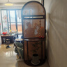 ZAVINTAGE STORE法式復(fù)古實(shí)木藤編屏風(fēng)隔斷客廳入戶進(jìn)門遮擋玄關(guān)柜現(xiàn)代簡約置物架 月旋屏風(fēng)-黑胡桃色 曬單實(shí)拍圖