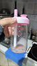 樂扣樂扣（LOCK&LOCK）水杯2025新款女高顏值雙層玻璃杯帶把手玻璃杯家用耐高溫泡茶杯子 350ml白蓋把手玩偶女孩雙層玻璃 曬單實拍圖