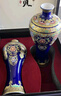 收藏天下景德鎮陶瓷器青花客廳玄關(guān)博古架酒電視柜擺件花瓶中式家居工藝品 鴻運當頭對瓶高36cm+底座 曬單實(shí)拍圖