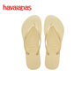 havaianas哈唯納Slim女士夏季夾腳人字拖外穿平底沙灘涼拖鞋親子 9256-奶油白 37-38 巴西碼 曬單實(shí)拍圖