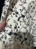 范思藍恩范思藍恩文藝優(yōu)雅分割設計魚(yú)尾碎花半身裙 米底黑花 S 曬單實(shí)拍圖