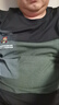 頂峰保羅（Dingfengbaoluo）短袖t恤男士夏季體恤純棉寬松薄款上衣服男款21013黑色2XL 曬單實(shí)拍圖