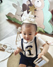 G. DUCKKIDS嬰兒衣服包屁衣嬰兒夏季男寶寶周歲禮服夏裝小紳士假兩件短爬6-12 周歲紳士服 100cm 曬單實(shí)拍圖