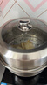 美廚（maxcook）蒸鍋 304不銹鋼34CM三層蒸鍋 加厚復底湯鍋燃氣電磁爐通用 MCZ559 曬單實拍圖