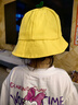 續印兒童小黃帽定制漁夫帽幼兒園小學(xué)生日韓風(fēng)戶(hù)外遮陽(yáng)圓頂帽印LOGO DH-兒童圓頂綠芽-黃色 S(3-5歲）幼兒園小班 曬單實(shí)拍圖