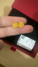 潮宏基足金5G黃金耳釘女生日禮物計價 至簡方糖 EEG30003374 約2.75g 曬單實拍圖