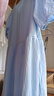 婧麒（JOYNCLEON）孕婦裝夏季寬松連衣裙長(zhǎng)裙小個(gè)子孕婦裙薄款可哺乳 藍(lán)L Jly156270 曬單實(shí)拍圖