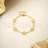 周六福五花手鏈黃金手鏈女足金生日禮物計(jì)價(jià)A0713525 約4.06g 16+3cm  曬單實(shí)拍圖