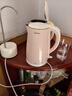 美的（Midea）電熱水壺家用電水壺?zé)畨?雙層防燙 0涂層食品級304不銹鋼 1500W快速沸騰 1.7L大容量 HJ1705 曬單實(shí)拍圖