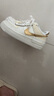 耐克NIKE休閑鞋女AF1空軍一號 AIR FORCE 1運動鞋DZ1847-108帆白37.5 曬單實拍圖