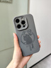 岡科新款液態(tài)硅膠適用iphone16promax手機(jī)殼蘋果15pro帶掛繩全包防摔14相機(jī)按鍵一體高級13情侶12男女 磁吸【石墨色】 iPhone16pro 曬單實拍圖