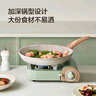京東京造 平底鍋 煎蛋鍋麥飯石色不粘牛排炒菜鍋電磁爐燃?xì)庠顚Ｓ?4cm 曬單實拍圖