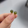 胖東來品質(zhì)和田玉晴水耳釘女款純銀養(yǎng)耳洞耳環(huán)新款氣質(zhì)玉石耳飾 6mm轉(zhuǎn)運珠【深冰晴耳釘】非遺嚴 曬單實拍圖