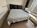 富安娜家紡 60s長絨棉四件套全棉貢緞床品雙人被套1.8米床230*229cm含香 曬單實拍圖