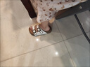 DAPHNE達芙妮厚底勃肯拖鞋女2025夏季新款休閑懶人一腳蹬沙灘涼鞋外穿度假涼鞋 白色 【厚底增高5厘米】 35 曬單實(shí)拍圖
