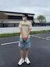 花花公子（PLAYBOY）【兩件裝】短袖t恤男夏季衣服半袖男士夏裝寬松美式休閑上衣男 灰綠+白色 XL 曬單實拍圖
