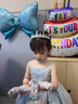 G.DUCKKIDS童裝洛麗塔公主裙女童連衣裙夏季新款生日禮服蓬蓬裙兒童愛莎裙子 藍色裙子 100 尺碼2~3歲【 90-100cm】 曬單實拍圖