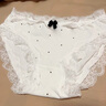 允橘內褲女純棉夏季薄款女士蕾絲內褲女生性感純欲舒適少女褲頭中腰 波點(diǎn)蝴蝶結蕾絲純棉內褲 3條 L 建議100-120斤 曬單實(shí)拍圖