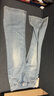 品彩（PinCai）闊腿喇叭牛仔褲女美式復(fù)古喇叭褲高腰寬松闊腿牛仔褲P52N138 曬單實拍圖