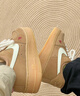 耐克（NIKE）官方女鞋AIR FORCE 1空軍一號運動鞋小麥色板鞋春季膠底休閑鞋 FZ7372-200 36 曬單實拍圖