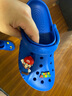crocs卡駱馳貝雅洞洞鞋沙灘鞋|10126 青花瓷藍(lán)-4JL 41/42(260mm)  曬單實(shí)拍圖