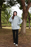 KOLON SPORT/可隆2L防水沖鋒衣 男女同款透濕防風(fēng)耐磨寬松情侶款?yuàn)A克外套 LHJK5WTT27-LB 淺藍(lán)色 S 165/88A 曬單實(shí)拍圖