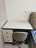 梵爾丹頓極簡(jiǎn)現代風(fēng)電腦桌臥室學(xué)生學(xué)習桌新款家用巖板書(shū)桌書(shū)房辦公寫(xiě)字桌 黑腳+米白柜+雪山白亮面 90*60*75帶椅【帶桌面排插+穿線(xiàn)孔+主機位】 曬單實(shí)拍圖