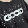GOODBRAND全系列珍珠燙鉆刺繡輕奢時(shí)尚感g(shù)ood短袖T恤男女情侶潮服 黑色寶石燙鉆  L 曬單實(shí)拍圖