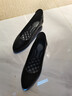 COSMICKISS職業(yè)女鞋工作單鞋空乘高跟鞋久站不累空姐面試上班通勤粗跟工裝鞋 黑色中跟小皮鞋[3cm] 38 曬單實(shí)拍圖