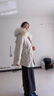 DRPR品牌女裝皮草派克服外套女2025冬季新款皮毛一體加厚保暖百搭大衣 米白色 M 建議80-115斤 曬單實拍圖