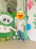 GOKU漢服男童夏季薄款新中式國風(fēng)男孩古風(fēng)唐裝短袖帥氣國學(xué)套裝演出服 黃色兩件套 不同碼數扣子數量不一樣 120 無(wú)繩子 曬單實(shí)拍圖