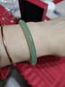 北玉瑪瑙手鐲綠玉髓叮當鐲子玉鐲圓條冰種細條少女款鑒定證書(shū)漢服配飾 圈口59mm 曬單實(shí)拍圖