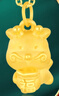 周大生黃金吊墜足金十二生肖掛墜項(xiàng)鏈本命蛇年男女送爸媽長(zhǎng)輩生日禮物女 生肖龍-約1.6g（贈(zèng)金色銀鏈） 曬單實(shí)拍圖