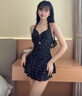 樂(lè )淇萊媽媽泳衣女兩件套遮肚顯瘦中老年女泳裝泡溫泉夏大碼游泳裝海邊 媽媽泳衣+平角褲 均碼 (建議80-150斤) 曬單實(shí)拍圖