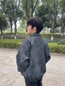 主意范（ZHUYIFAN）高街工裝PU皮衣外套男春秋胖子大碼休閑情侶棒球服潮牌飛行員夾克 J5219黑色 XL 125-145斤 曬單實(shí)拍圖