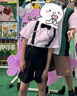 羅蒙兒童黑色短褲男童西褲小中大童學(xué)生校園褲背帶褲套裝畢業(yè)演出服褲 黑色短褲短袖背帶領(lǐng)結(jié) 120 曬單實(shí)拍圖