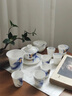 簡(jiǎn)先生鎏金冰種玉瓷青花錦鯉蓋碗功夫茶具套裝輕奢長(cháng)輩喬遷生日禮物 青花金鯉丨（羊脂玉）凝玉蓋碗套 曬單實(shí)拍圖