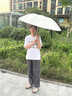 京悠雨德國(guó)反向防曬傘防紫外線晴雨兩用遮陽(yáng)雙層黑膠長(zhǎng)柄自動(dòng)高顏值 抹茶綠-全自動(dòng)合金骨架晴雨兩用 8骨 曬單實(shí)拍圖