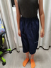 ASK JUNIOR男童2025春透氣七分褲休閑運動跑步兒童耐磨褲子 藏青色  170  曬單實拍圖