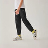 Skechers斯凱奇男女童春夏長(zhǎng)褲大童寬松兒童運(yùn)動(dòng)P225K069 K069/碳黑/0018 165 曬單實(shí)拍圖