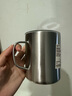 無印良品（MUJI）不銹鋼雙層馬克杯 大容量男女辦公學(xué)生水杯茶杯咖啡杯 銀色 490ml 曬單實拍圖