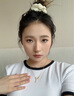 HR赫蓮娜生日七夕情人節(jié)禮物送女友老婆閨蜜女生實用山茶花項鏈禮品 金色山茶花項鏈【限定禮盒】 曬單實拍圖