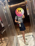ELLE設(shè)計(jì)感百褶高腰A字半身裙女2025夏裝新款小個(gè)子氣質(zhì)顯瘦短裙 藏青 M 曬單實(shí)拍圖